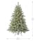 5ft. Pre-Lit Bowen Pine Artificial Christmas Tree, Warm White LED Lights by Ashland®